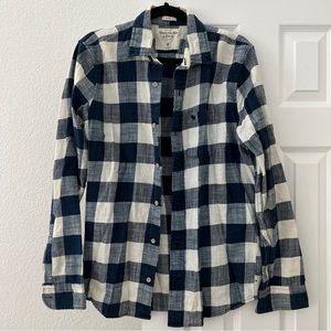 Abercrombie & Fitch Mens Plaid Button Down Shirt Size Medium